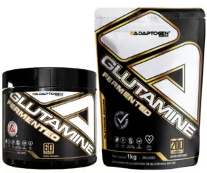 Glutaminas Fermentadas em pote e pouch de 1kg Adaptogen