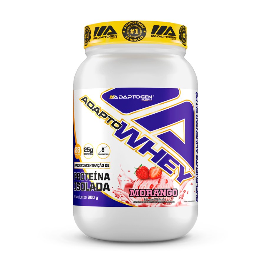 Adapto Whey 3w 900g Morango