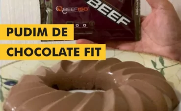 Pudim de chocolate fitness