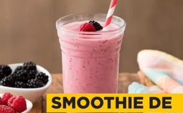 Smoothie de frutas vermelhas com proteína