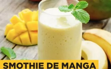 Smoothie Proteico de Manga com banana