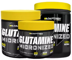 Glutamina micronizada tamanhos