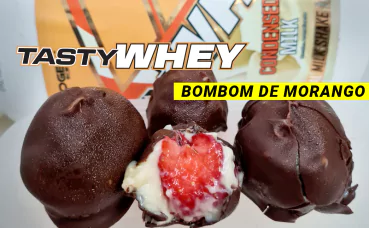Bombom de Morango com Tasty Whey