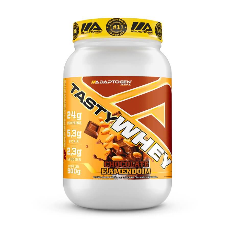 Tasty Whey 3w Gourmet Chocolate e Amendoim 900g