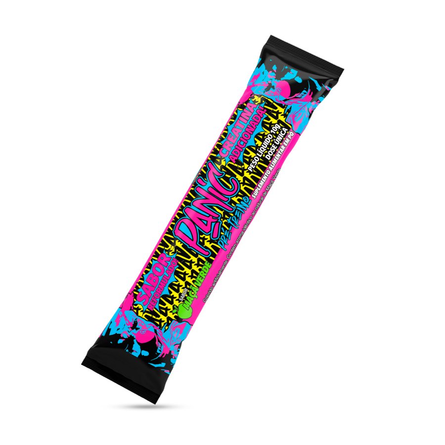 Panic Pré-treino Pack com 20 Sachês de 10g Maçã Verde