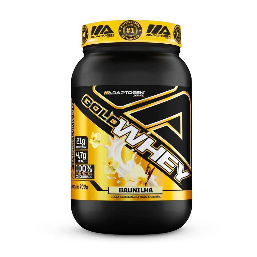 Gold Whey Pote Baunilha 900G