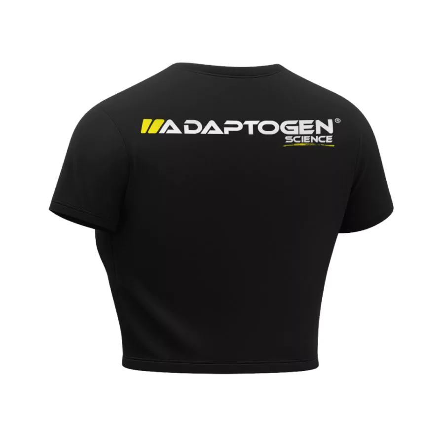 Cropped Adaptogen Dryfit Preto