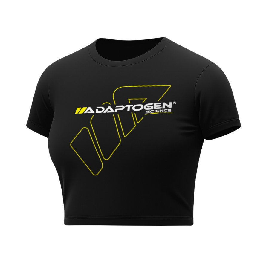 Cropped Adaptogen Dryfit Preto