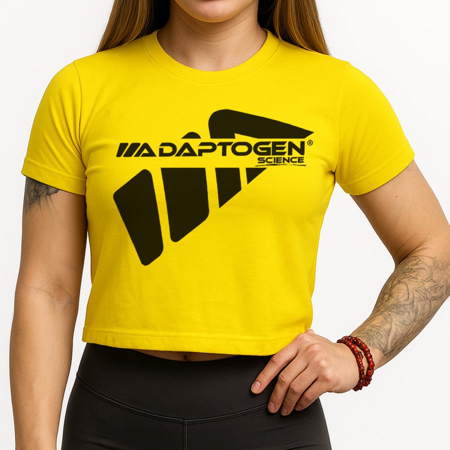Cropped Adaptogen Dryfit Amarelo
