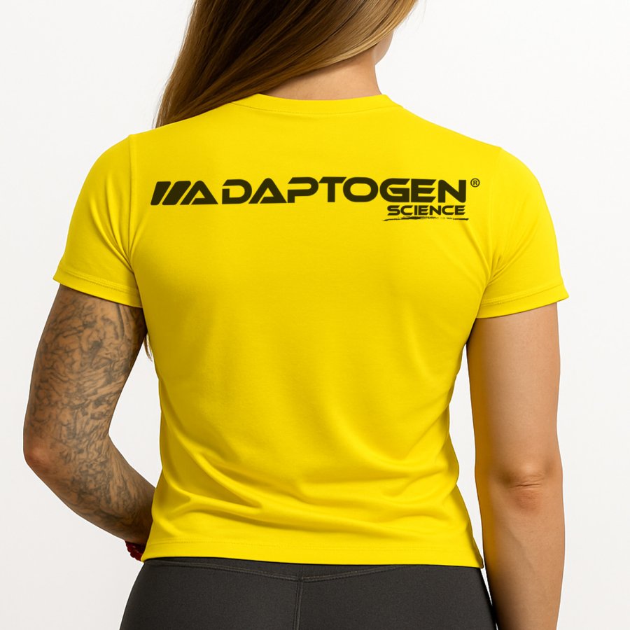 Cropped Adaptogen Dryfit Amarelo