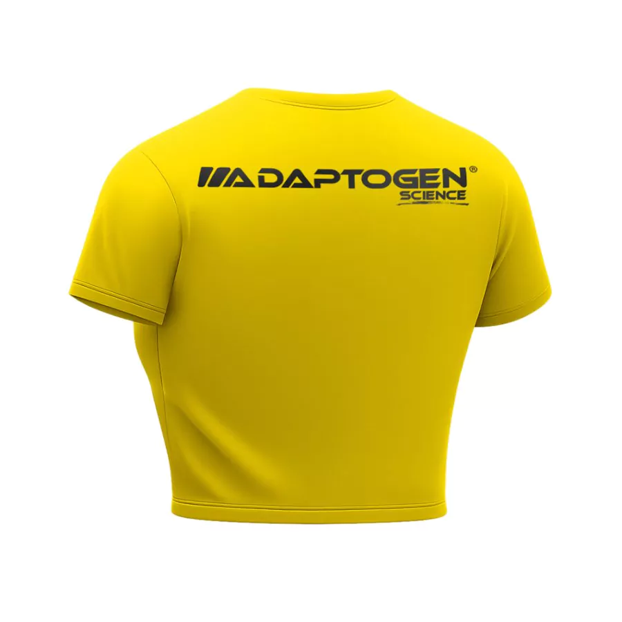 Cropped Adaptogen Dryfit Amarelo