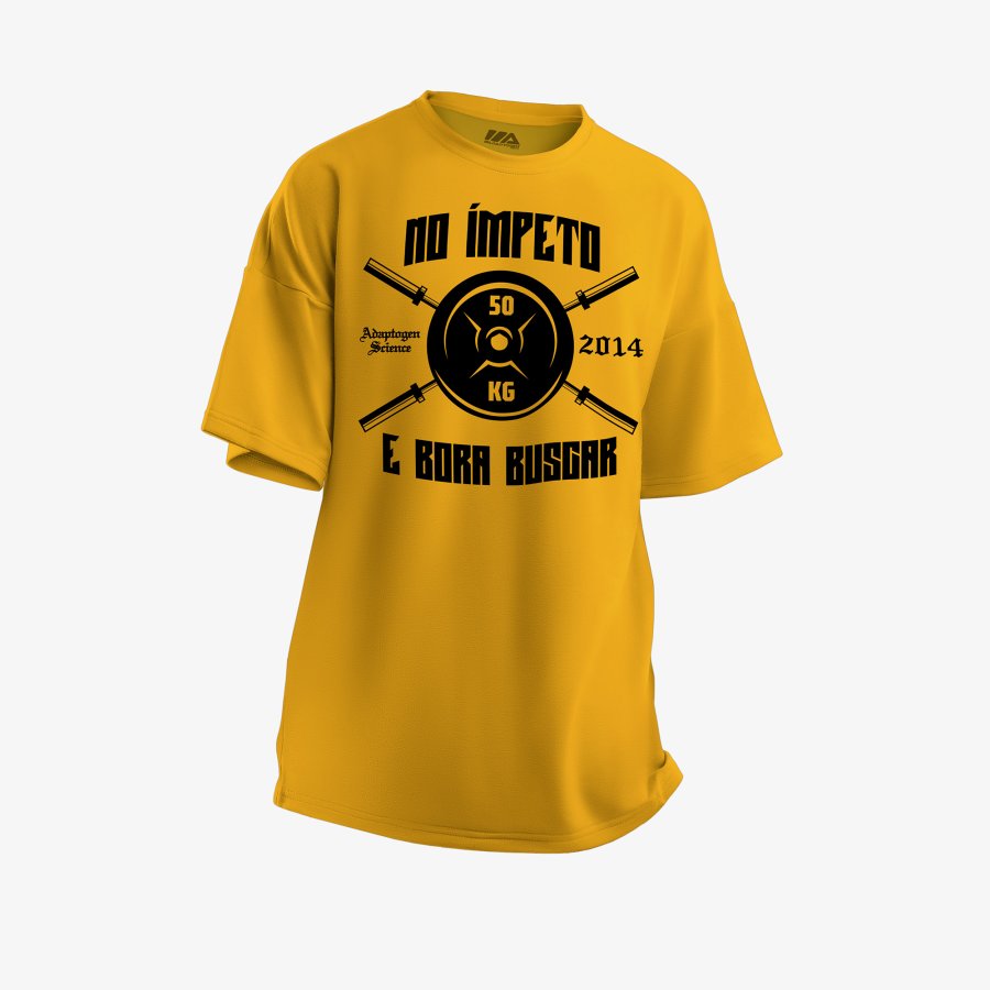 Camiseta Oversized No Impeto Amarelo