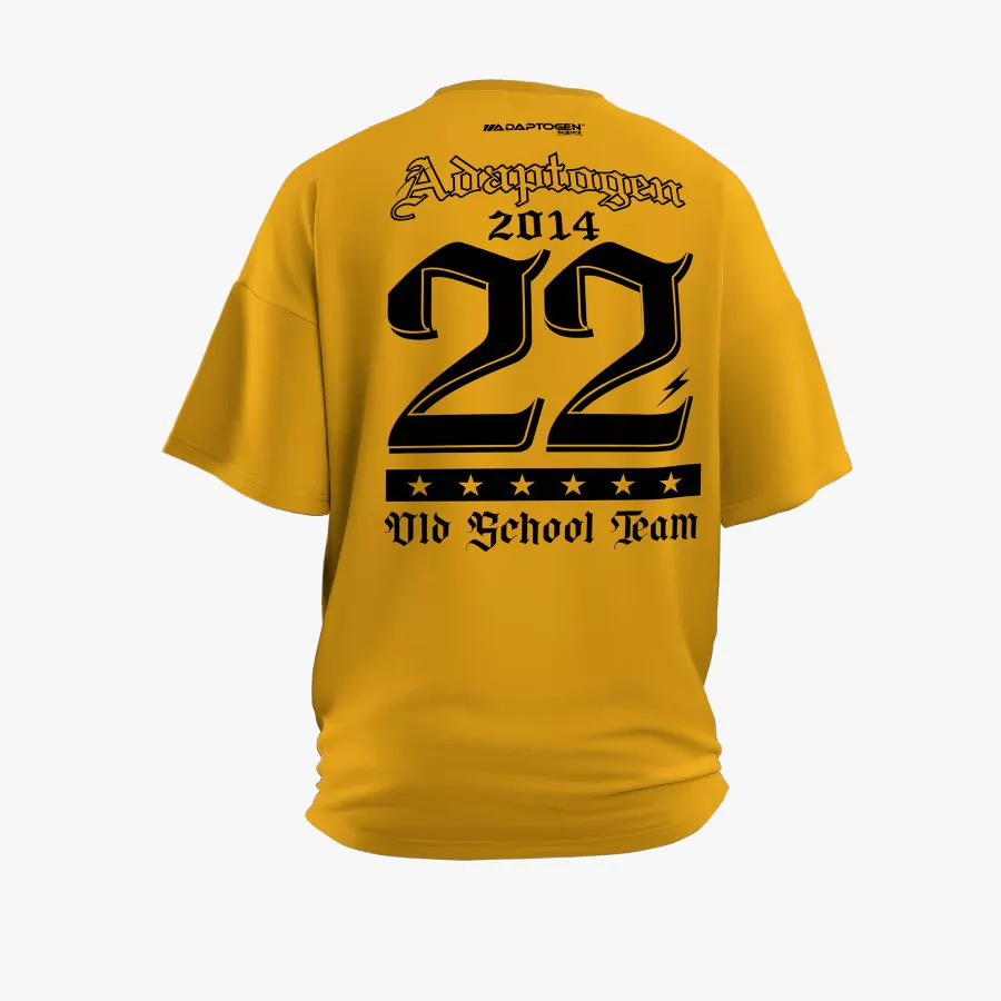 Camiseta Oversized Old School Amarelo