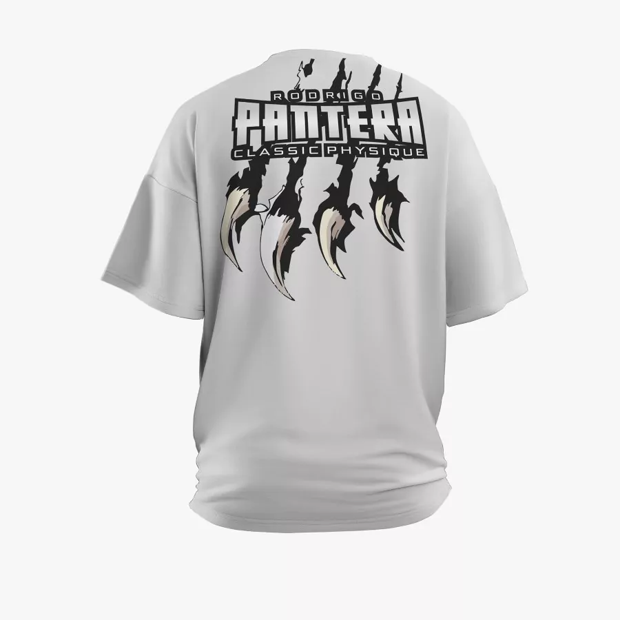 Camiseta Oversized Pantera Cinza