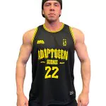 Regata Basquete Retro Preto