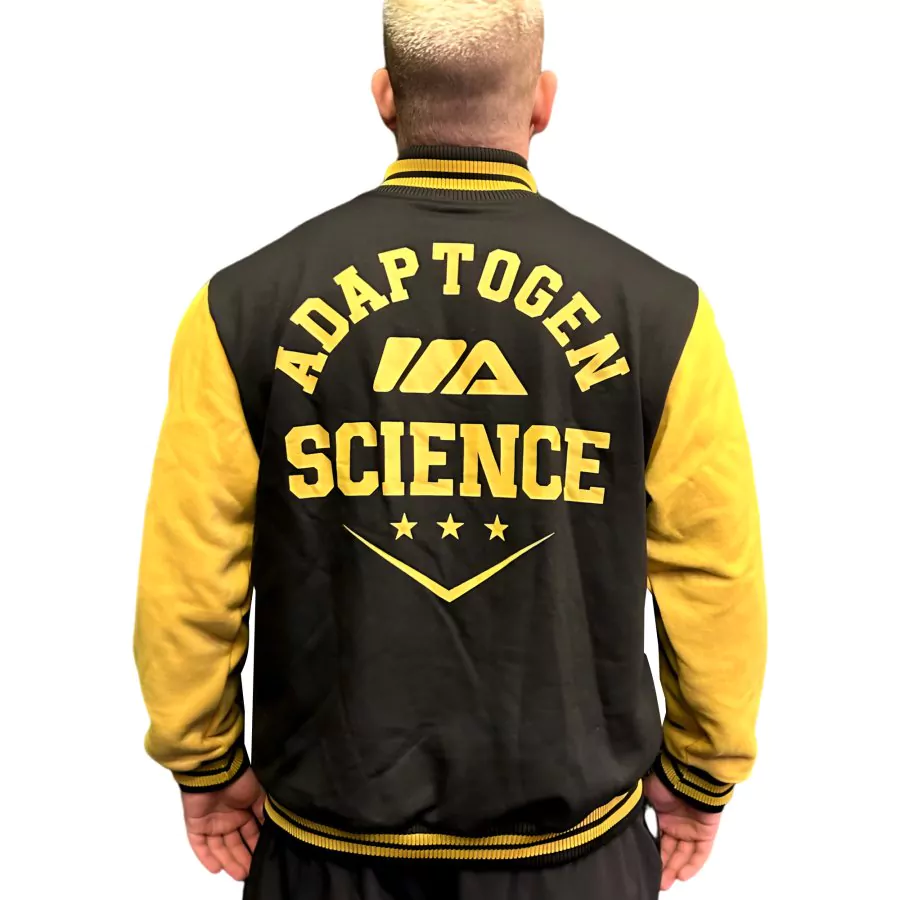 Blusa Moletom College Preto e Amarelo