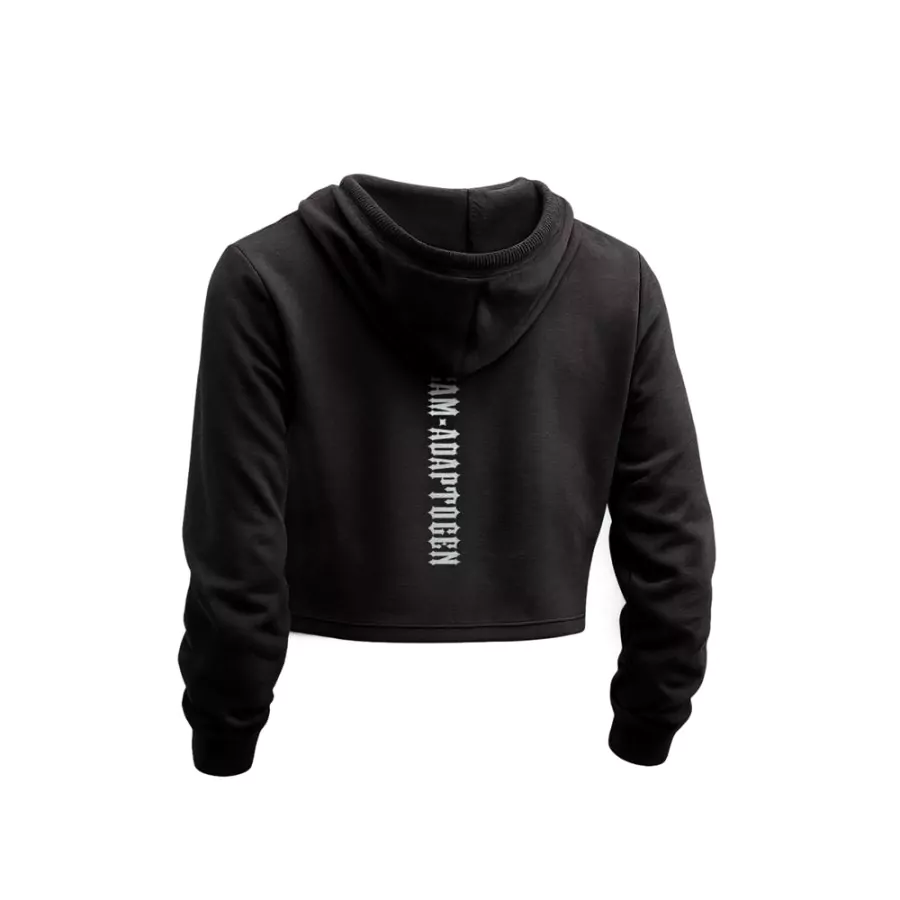 Blusa Moletom Cropped Heavy Preto