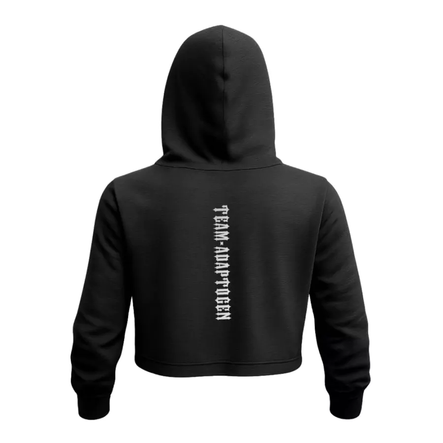 Blusa Moletom Cropped Heavy Preto