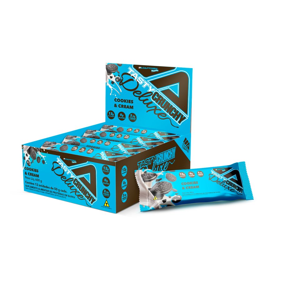 Tasty Crunchy Deluxe Cookies e Cream 50G CX12