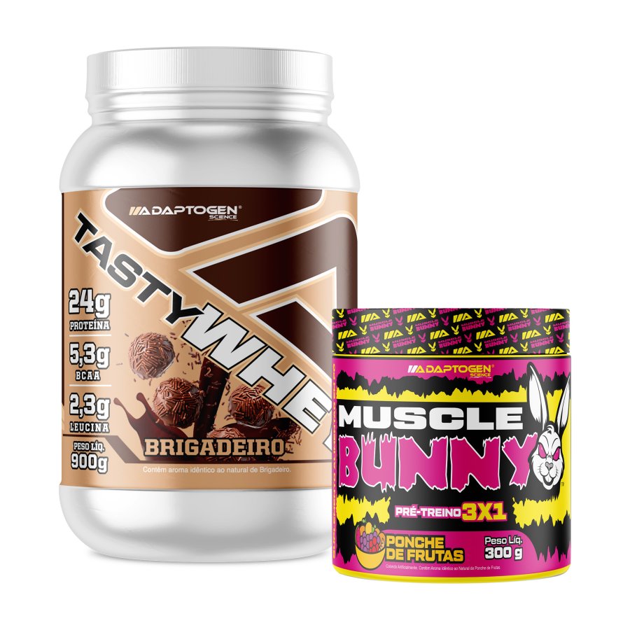 Combo Tasty Whey + Muscle Bunny