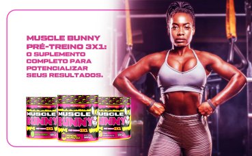 Muscle Bunny Pré Treino 3×1: O Suplemento Completo para Potencializar Seus Resultados