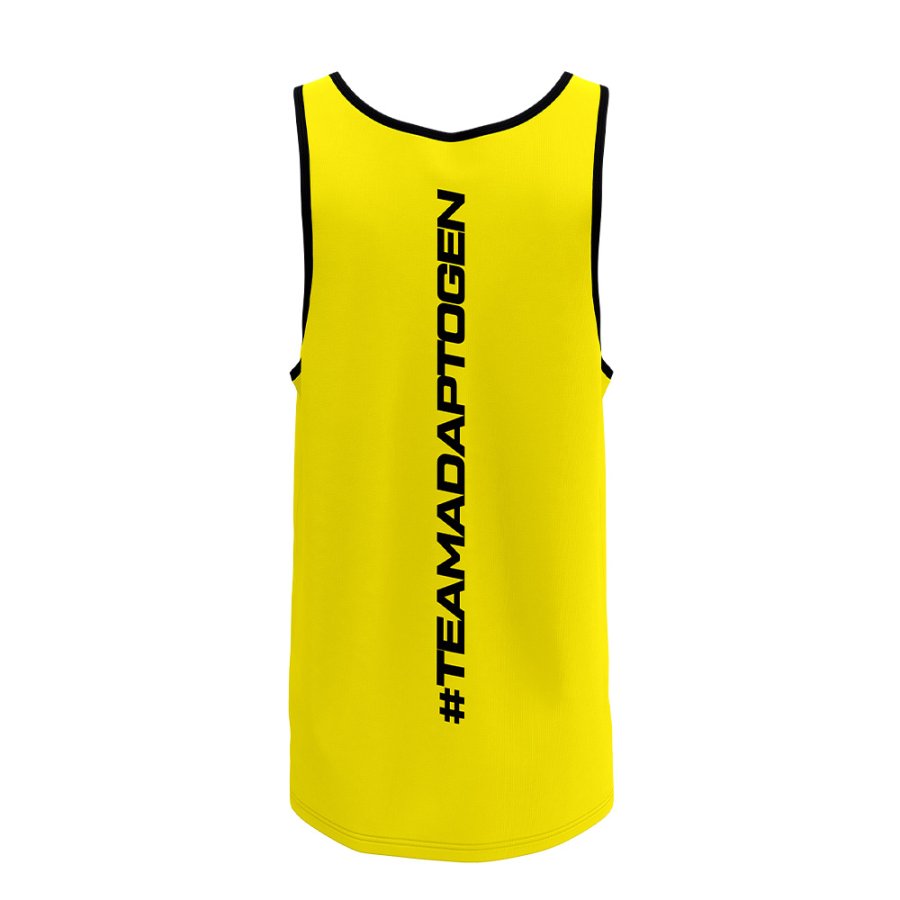 Regata Team Adaptogen Amarelo com Preto Dryfit