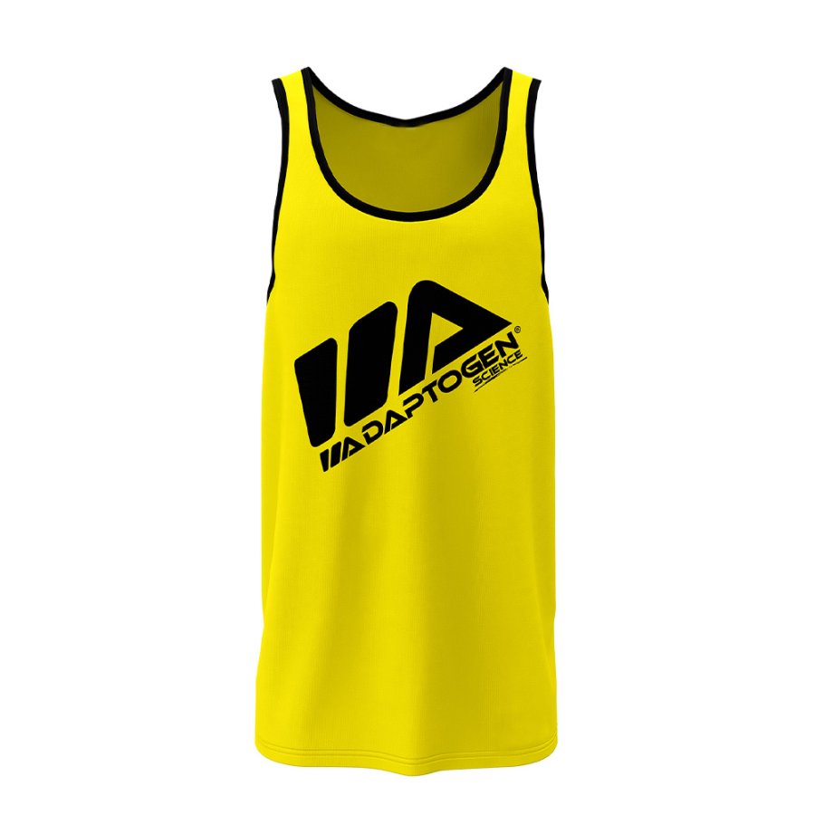 Regata Team Adaptogen Amarelo com Preto Dryfit