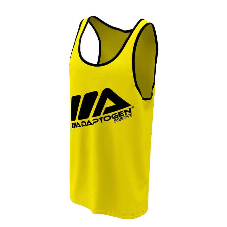 Regata Team Adaptogen Amarelo com Preto Dryfit