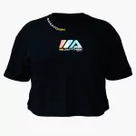 Cropped Oversized Holográfico Preto