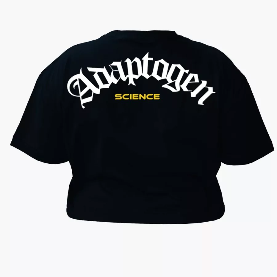 Cropped Oversized Holográfico Preto