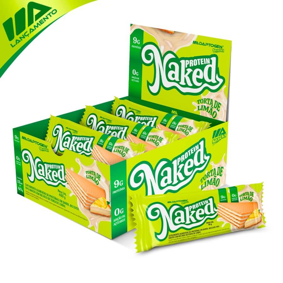 Naked Protein Torta de Limão Cx com 12 unidades de 40g