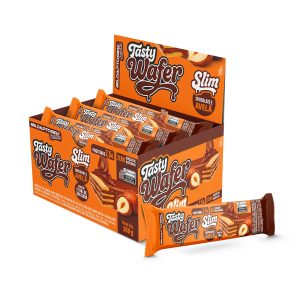 Tasty Wafer Slim Chocolate com Avelã 30G CX12