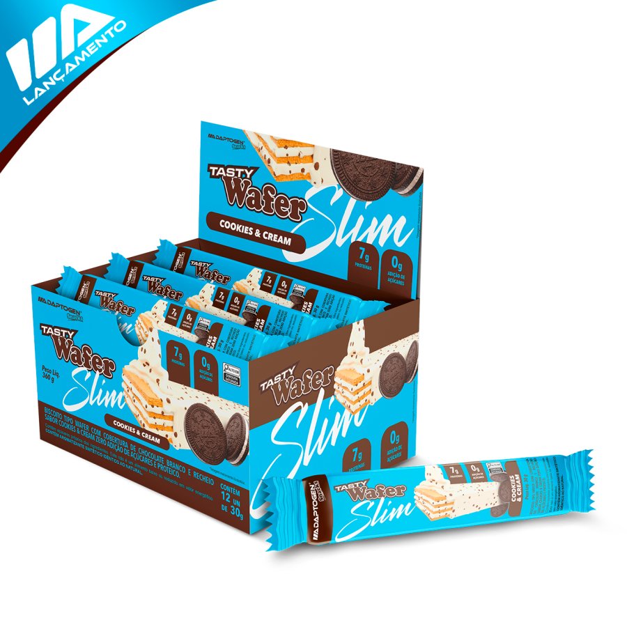 Tasty Wafer Slim Cookies & Cream 30G CX12