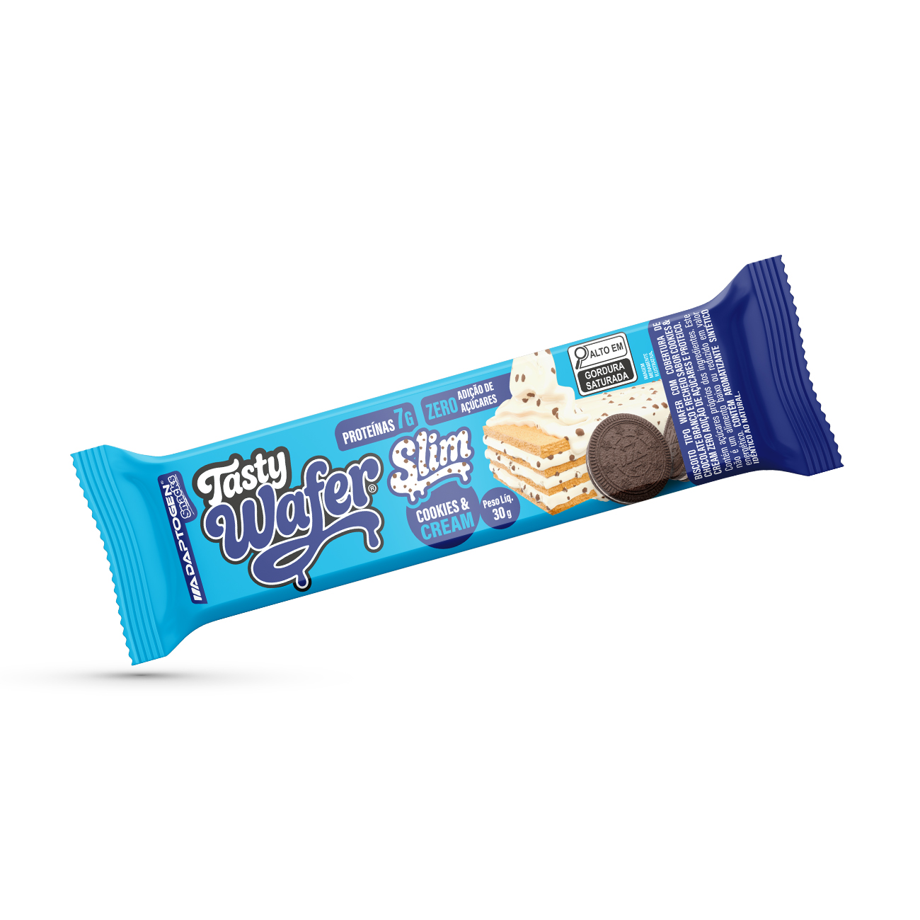 Tasty Wafer Slim Cookies & Cream 30G CX12 | Adaptogen Science
