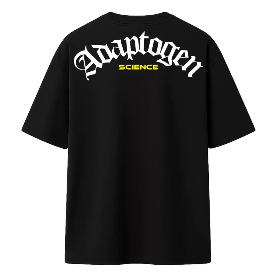 Camiseta Oversized Masculina Preta Holográfica Preta