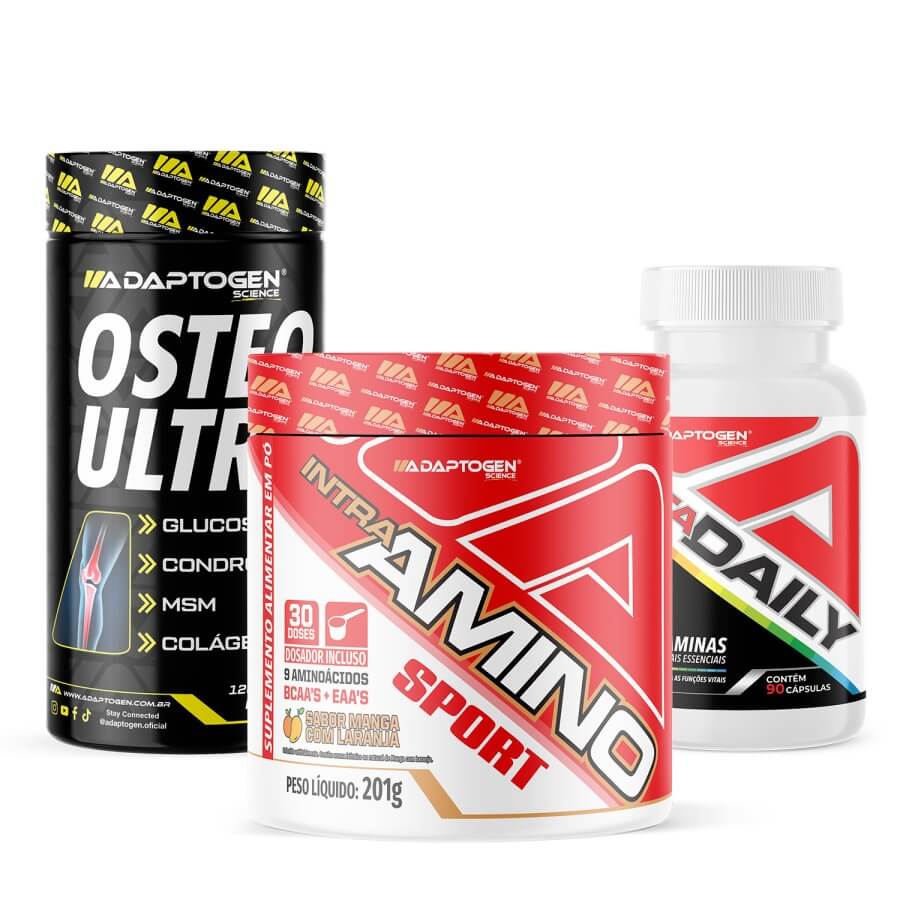 Combo Pai que Corre, Pedala ou Luta Intra Amino Sport + Osteo Ultra + Vita Daily