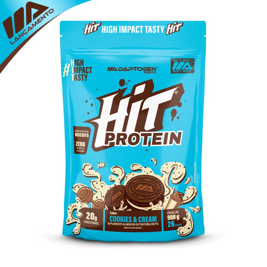 HIT Protein Cookies & Cream 900g Bag