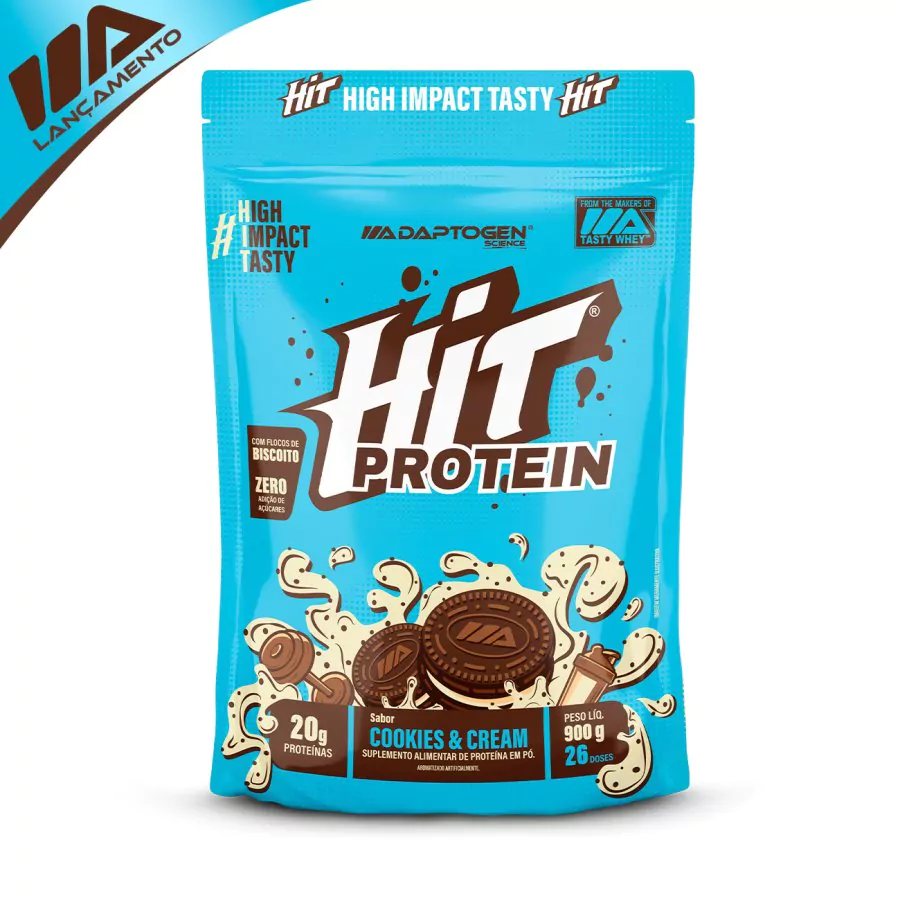 HIT Protein Cookies & Cream 900g Bag
