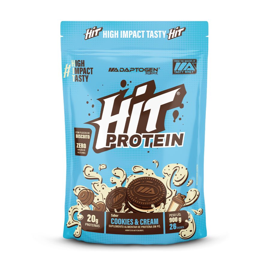 HIT Protein Cookies & Cream 900g Bag