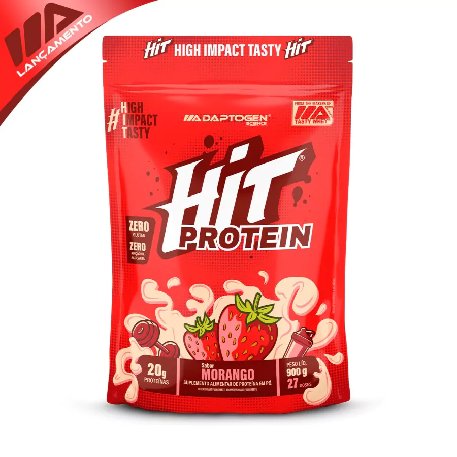 HIT Protein Morango 900g Bag
