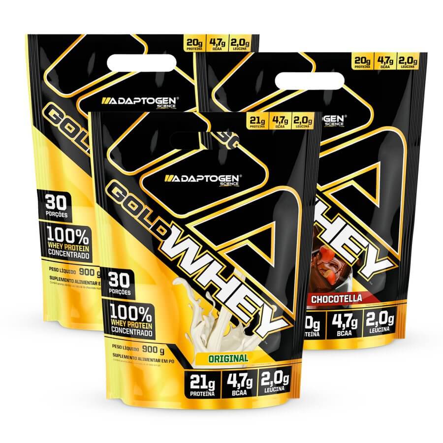 Combo 3x Gold Whey Bag 900G
