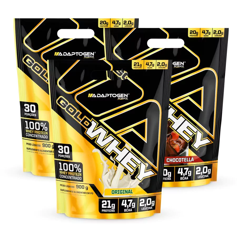 Combo 3x Gold Whey Bag 900G