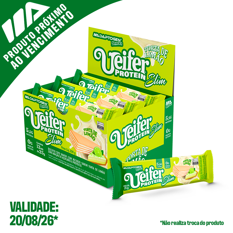 Ueifer Protein Slim Torta De Limão 25g Cx 12 Unidades