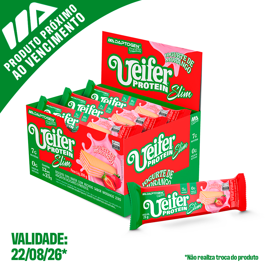 Ueifer Protein Slim Morango 25g Cx 12 Unidades