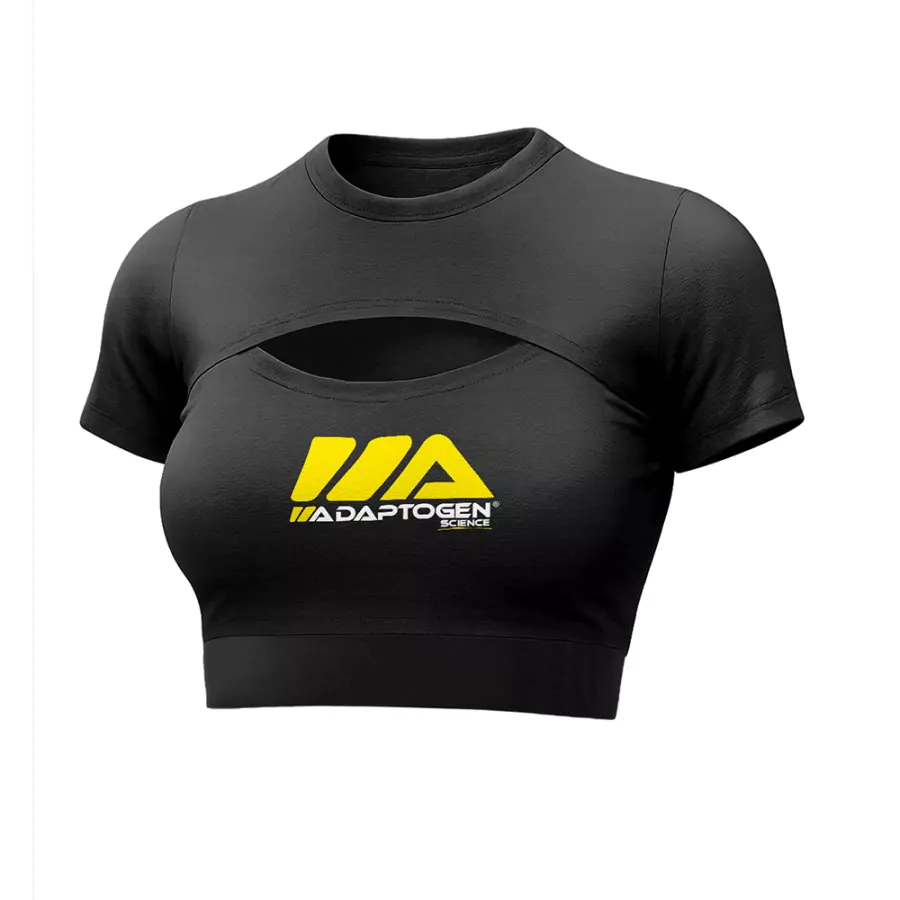 Cropped Adaptogen Elastic Preto