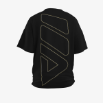Camiseta Adaptogen Oversized Preto com Dourado