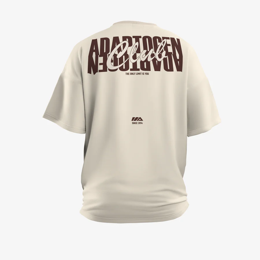 Camiseta Adaptogen Oversized Club Off White