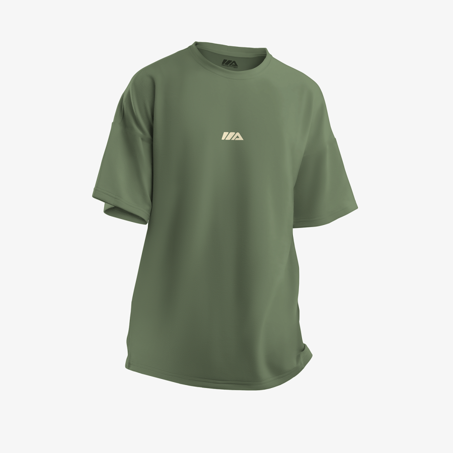 Camiseta Adaptogen Oversized Gym Club Verde Militar