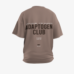 Camiseta Adaptogen Oversized Try Again Marrom