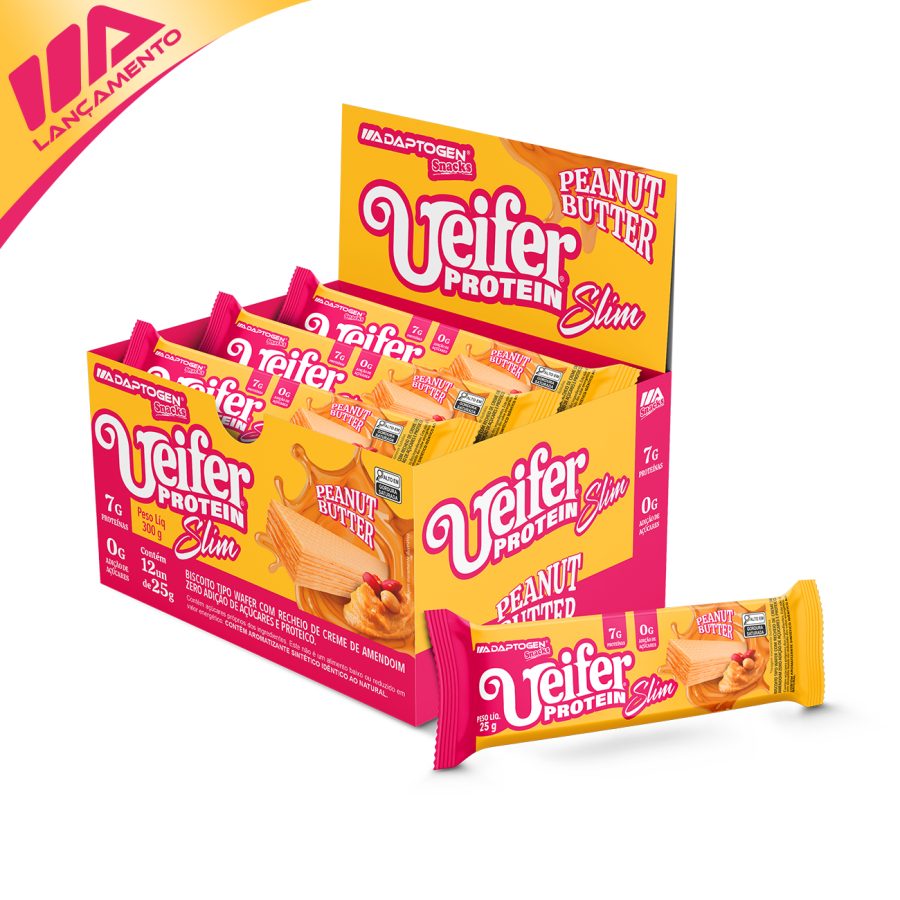 UEIFER PROTEIN SLIM PEANUT BUTTER 25G CX12